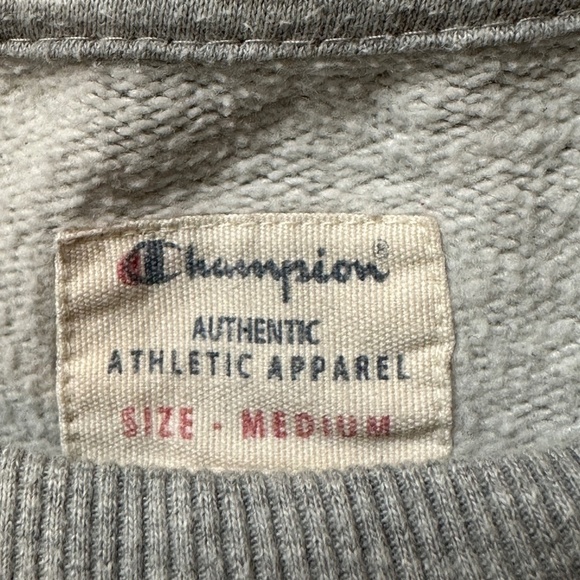 Champion Athletic Activewear Workout Training Gray Long Sleeve Sweater - Picture 5 of 6